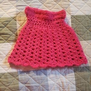 Pink Knit Kids Skirt